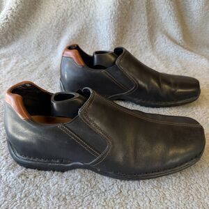 Cole Haan Shoes Mens 10.5 Black Split Toe Oxford Leather Loafers 161 CO4085